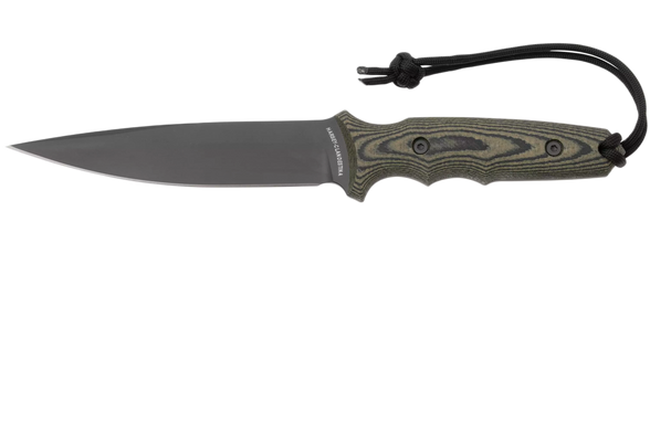 Nóż Spartan Blades Harsey Clandestina Camo Linen Micarta, Black PVD MagnaCut by William W. Harsey (SB57BKCMKYBK)