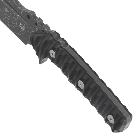 Fox URO Knife Black G10, Acid Washed Niolox by Wander Tactical (FX-623 BA)