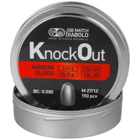 JSB Slug KnockOut .30 / 7.62 mm, 3.25 g, 150 pcs (546130-150)