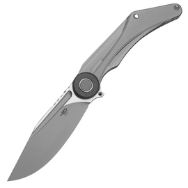 Bestech Seraph Knife Grey Titanium, Bead Blasted / Satin M390 by Kombou (BT2403A)