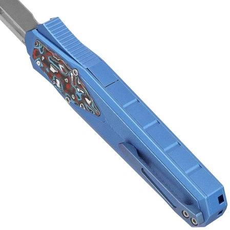 Remette RT-Swordfish T Knife Blue Aluminum/Fat Carbon, Stonewashed S35VN (ZL103D8)