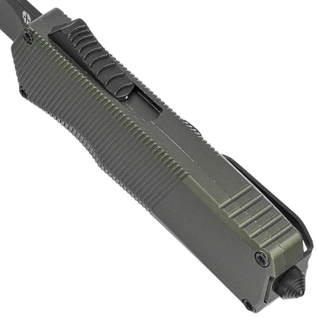 Nóż automatyczny OTF Tekto A5 Spry Mini T/E OD Green Aluminium, Black CPM S35VN