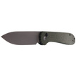 CIVIVI Knife Button Lock Elementum Dark Green Micarta, Gray Stonewashed (C2103C)