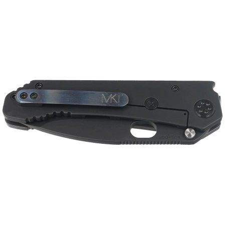 Nóż składany Medford 187 DP Brushed/Flamed ''Galaxy'' Titanium, Black HW, Brsh/''Galaxy'' Clip, DLC D2 by Greg Medford (MK002DPD-03PV-TPCF-Q4)