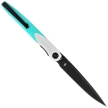 Bestechman Lanza White/Light Blue G10, Grey PVD 14C28N by Grzegorz Grabarski (BMK14D)