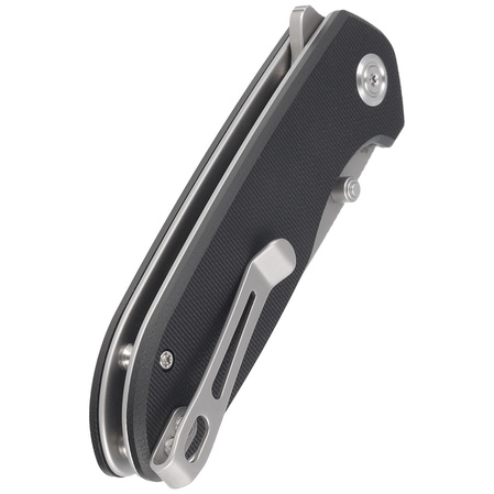 Kubey Belus Knife Black G10, Beadblasted AUS-10 (KU342A)