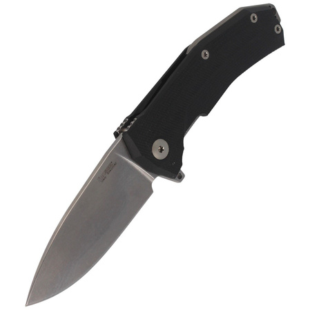 LionSteel KUR Black G10, Stonewashed Sleipner by Molletta (KUR BK)
