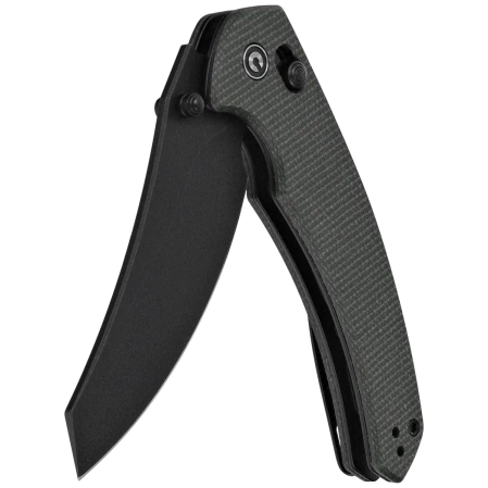 Nóż składany Civivi Sixgill Green Canvas Micarta, Black Stonewashed Nitro-V by Gavko Knives (C24050-3)