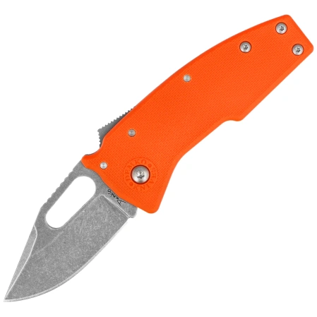 Nóż składany Demko Nano-Shark CP Orange GRN, Stonewashed AUS10A by Andrew Demko (NANO-10A-Orange GRN-CP)