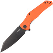 Kubey Flash KU158G Knife Orange G10, Blackwashed AUS-10