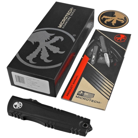 Microtech-Surefire Luminary ZBP D/E Signature OTF Knife Black DLC Aluminum, Black DLC F/S M390MK by Tony Marfione (1270-3DLCTSH)