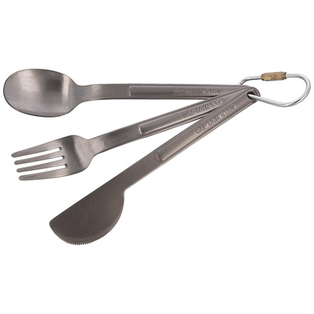 Niezbędnik Recon Tytan Standard 3 cz. mater Tytan grey Plain Klamra 160 mm 13.1/215 - 46 481