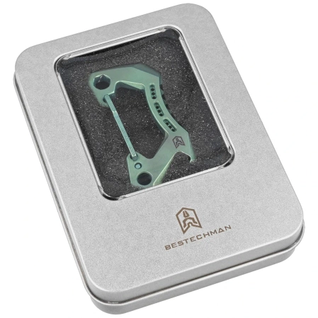 Bestech Carabiner Green Titanium by Makar (BM15C)