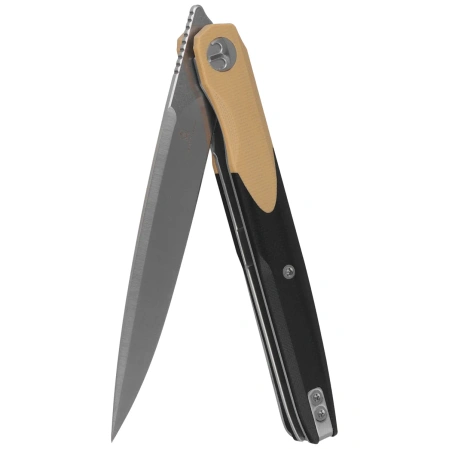 Bestechman Lanza Khaki/Black G10, Satin/Stonewashed 14C28N by Grzegorz Grabarski (BMK14B)