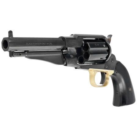 Pietta 1858 Remington New Model Army Steel Sheriff Black Grip .44 Revolver (RGASH44/BD/VB)