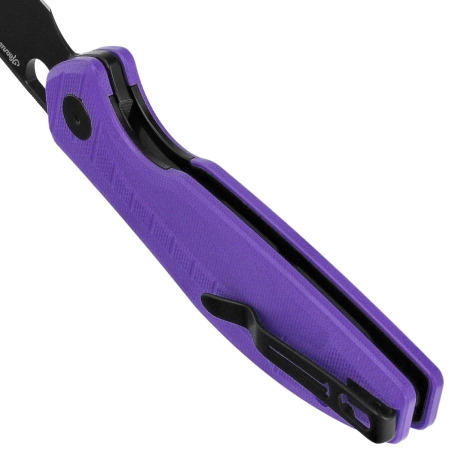 Nóż składany Bestechman Angry Owl Purple G10, Black PVD D2 by Keanu Alfaro (BMK12E-2)