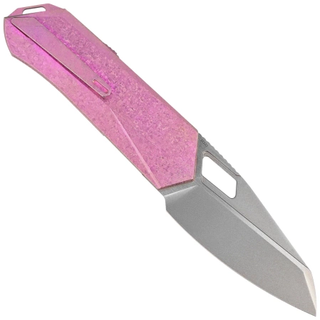 Nóż składany Remette RT-Woodpecker Crystal Purple Titanium, Hand Grinding Pearlescent M390 (RTWP-IP)