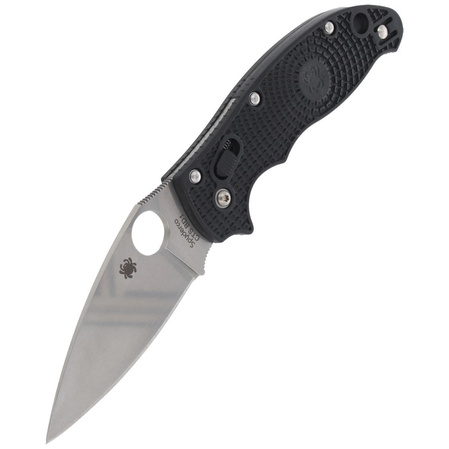 Spyderco Manix 2 Black Lightweight PlainEdge Knife (C101PBK2)