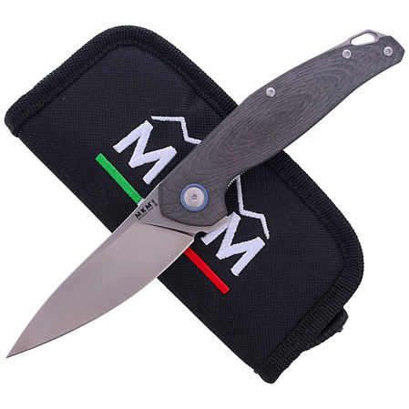 Nóż składany MKM Goccia Carbon Fiber, Satin M390 by Jens Ansø (MKGC-CF)