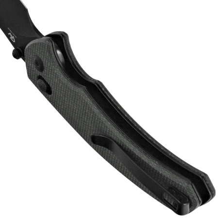 Nóż składany Civivi Sixgill Green Canvas Micarta, Black Stonewashed Nitro-V by Gavko Knives (C24050-3)