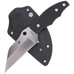 Spyderco Ronin 2 G-10 Black PlainEdge Knife (FB09GP2)