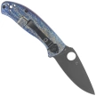Spyderco Tenacious R.I.L. Knife Disarray Titanium, Black D2 by Eric Glesser (C122TIBLBKD2P)