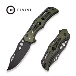 Nóż składany Civivi Biophase Black Aluminium/OD Green G10, Black Stonewashed Nitro-V (C23083C-2)