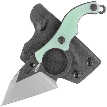 Kubey Hippocam KU166B Knife Jade G10, Satin/Blackwashed D2