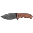 Civivi Mini Praxis Knife Guibourtia Wood, Black Hand Rubbed Damascus (C18026C-DS1)