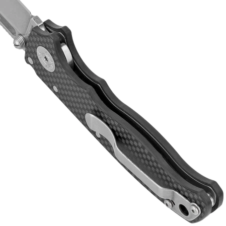 Demko AD20.5 Clip Point Knife Carbon Fiber, Stonewashed CPM 20CV by Andrew Demko (205-20CV-CARBON-CP)