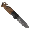 Nóż składany na szyję K25 RK-19652 Rubbered Black / Coyote Aluminium, Titanium 7Cr17MoV