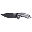 Bestech Knife Ornetta Carbon Fiber / White G10, Black Stonewash N690 by Kombou (BL02D)