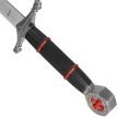 Sztylet templariuszy Decor Habitat Templar Dagger Black/Red ABS, Satin (10762)