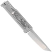 Reate EXO-M Gravity T/E Bead Blasted Knife Titanium/Damascus Black-White G10, Satin Elmax