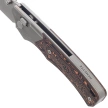 Remette WD107-TB Knife Gray Titanium/Carbon Fiber, Hand Grinding Satin M390 (WD107-TB)
