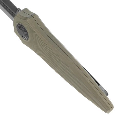 Paragon Warlock-X Tapered StarBurst OD Green Aluminum, Cerakote Black CPM S35VN (WLOCX-TSB-OD-DO-CB)