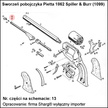 Sworzeń pobojczyka Pietta 1858 Remington, 1862 Spiller & Burr (1099)