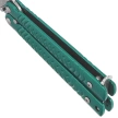 Nóż składany motylek Martinez Albainox Balisong Green Steel, Satin 3Cr13MoV (02228)