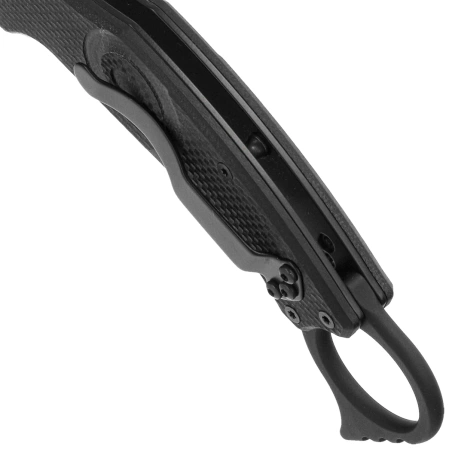 FOX Knife Moa Black G10, Black Stonewashed N690Co by Jared Wihongi (FX-653)