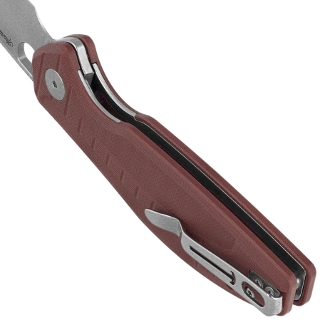 Bestechman Angry Owl Knife Brown G10, Satin/Stonewashed D2 by Keanu Alfaro (BMK12D-1)