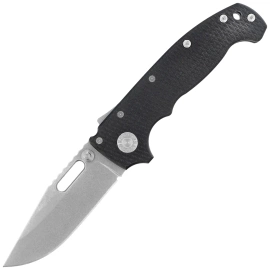 Nóż składany Demko MG AD20S Clip Point Black G10, Stonewashed MagnaCut by Andrew Demko (MGAD20S-MAG-BKG10-CP)