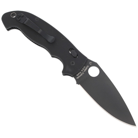 Spyderco Manix 2 XL Knife Black G10, Black DLC CPM S30V by Eric Glesser (C95GPBBK2)