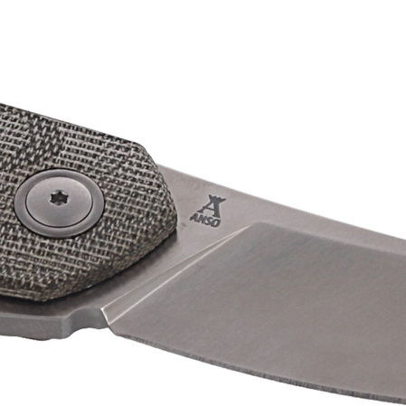 Nóż składany MKM Goccia Green Canvas Micarta, Satin M390 by Jens Ansø (MKGC-GC)