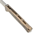 LionSteel Skinny Knife Bronze Titanium/Gold Dark Matter Carbon Fiber, Stonewashed MagnaCut by Molletta (SK01 BR)
