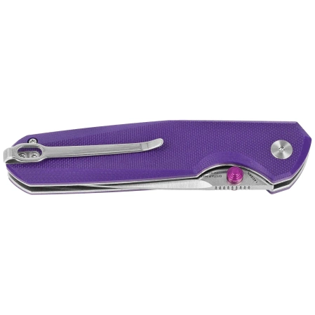 Nóż składany Bestechman Velix Purple G10, Satin/Stonewashed 14C28N by Ostap Hel (BMK07C)