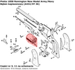Spare Cylinder for Pietta 1858 Remington New Army / Navy .36 (A432/ST36)