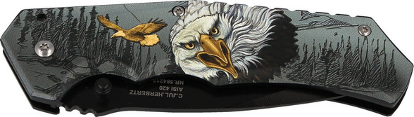Herbertz CJH Knife 3D Eagle, Black 420 (ART000142)