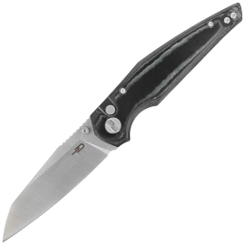 Nóż składany Bestech Snakebird Green Micarta, Stonewashed / Satin 14C28N (BG58A)