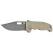 Demko AD20.5 Clip Point Knife Coyote Tan G10, Stonewashed CPM 3V by Andrew Demko (205-3V-CTCP)