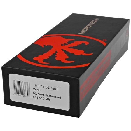 Microtech LUDT Gen III S/E Automatic Knife Merlot Aluminum, Stonewashed M390MK by Tony Marfione (1135-10MR)